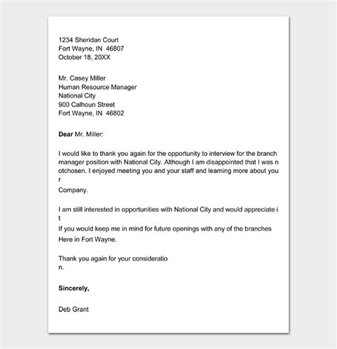 37 Polite Rejection Letter And Email Samples Writing Tips