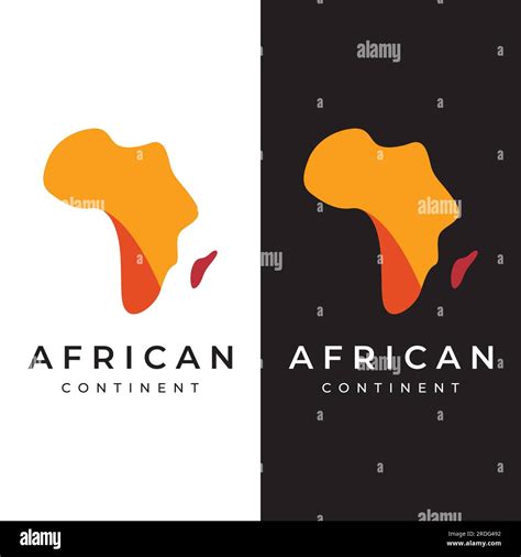 African Continent Map Abstract Logo Africa Travel And Tours With