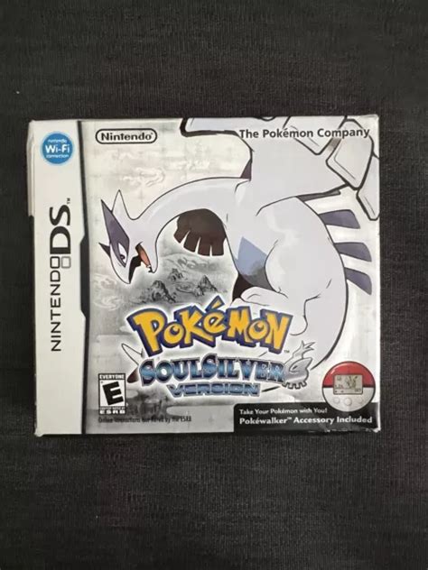 Pokemon Soulsilver Nintendo Ds Authentic Complete In Box Cib W