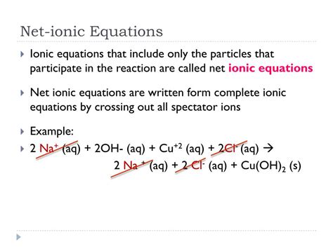 Ppt Net Ionic Equations Powerpoint Presentation Free Download Id