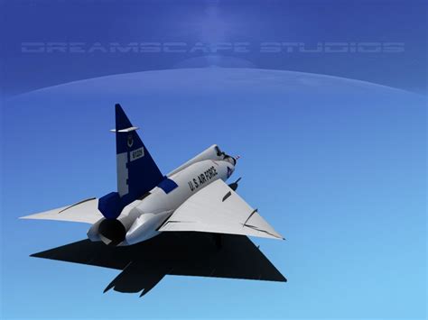 Convair F-102 Delta Dagger V08 USAF 3D Model $89 - .unknown .dwg .dxf ...