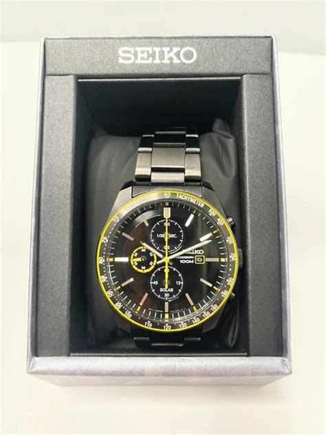 Seiko Solar Chrono Pvd Full Set No Reserve Price Catawiki