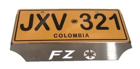 Portaplaca Fz16 En Acero Inoxidable