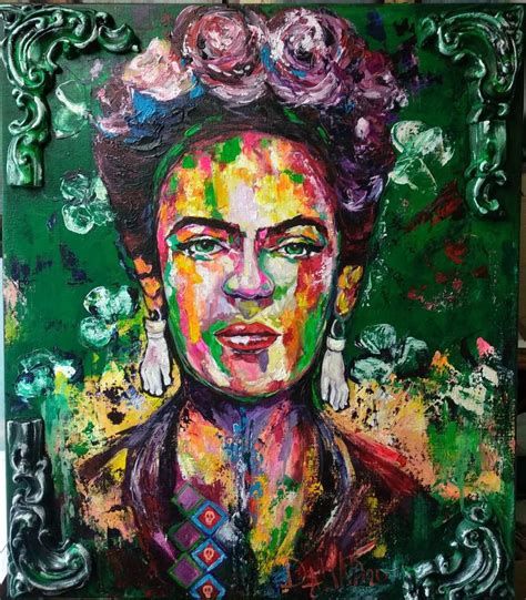 Art Collectibles Painting Frida Kahlo Big Portrait Painting Frida Art