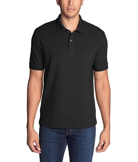 Eddie Bauer Classic Field Pro Polo Black 1 Mens Clothing Whether A Day Out On The Boat Or