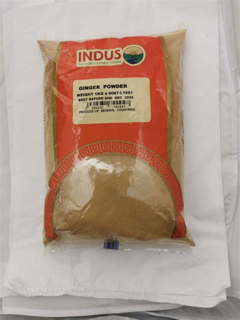 INDUS GINGER POWDER 1KG Myspiceshop Co Uk