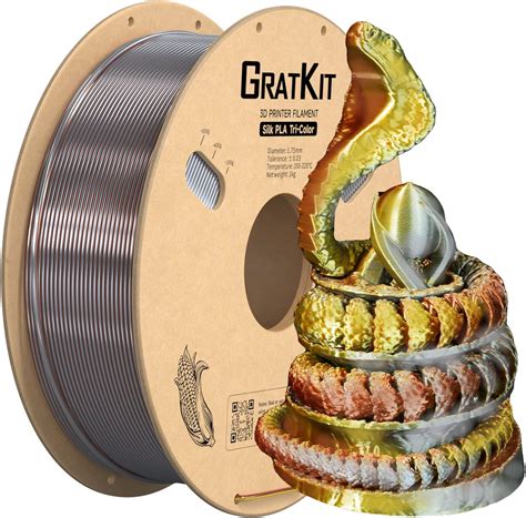 Gratkit Silk Tri Color Pla Filamentcoextrusion Pla Filament Mm