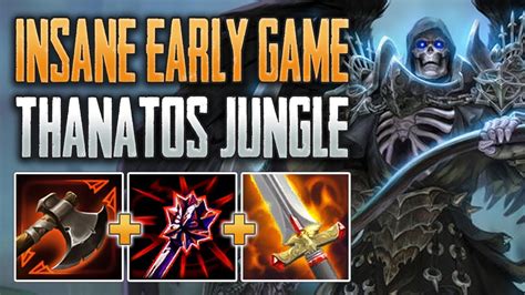 THE STRONGEST LEVEL 1 START IN SMITE Thanatos Jungle Gameplay SMITE