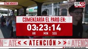 Empieza La Cuenta Regresiva Para El Comienzo Del Paro De Transporte