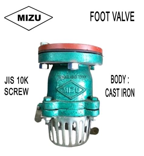 Jual MIZU FOOT VALVE DN80 3 JIS 10K FLANGE CAST IRON Jakarta