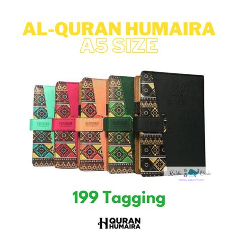 Al Quran Tagging Humaira Magnet A5 Size Edisi Baru 2023 Dan Edisi Lama