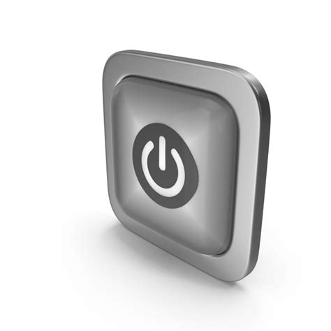 Power On Off Grayscale Icon Square Button PNG Images & PSDs for ...