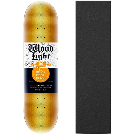 Shape De Skate Profissional Wood Ligth Gold 8 0 Lixa De Brinde