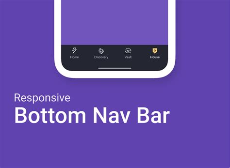 Responsive Bottom Nav Bar Figma