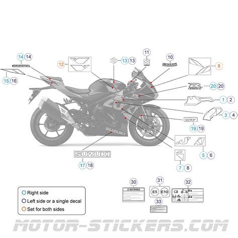 Suzuki Gsx R R Autocollants