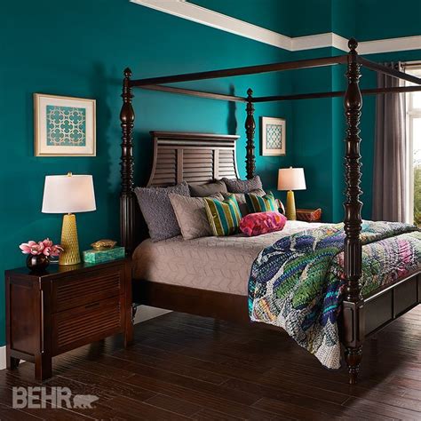 teal wall bedroom with dark furniture - Yahoo Image Search Results ...