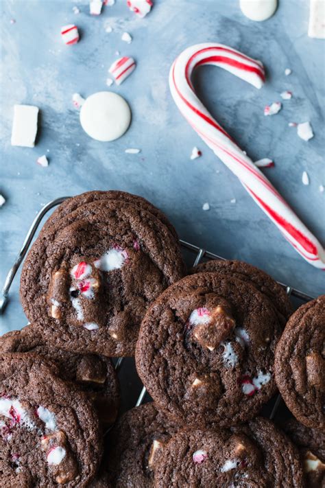 Chocolate Cookies With Peppermint Chips Meg Is Well