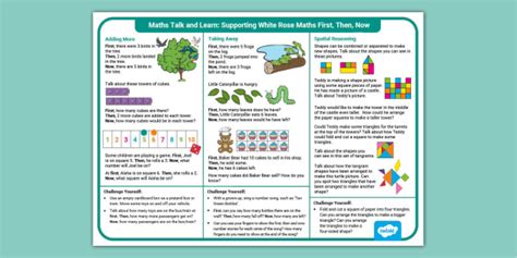 👉 Eyfs Maths Talk And Learn White Rose Maths First Then Now