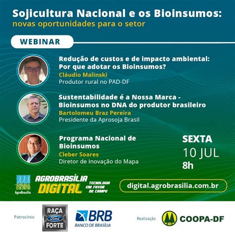 AgroBrasília Aprosoja Brasil debate o Programa Nacional de Bioinsumos