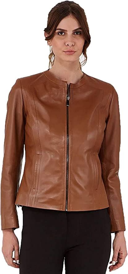 Skinoutfit Women Leather Jacket Genuine Lambskin Stylish Casual Slim