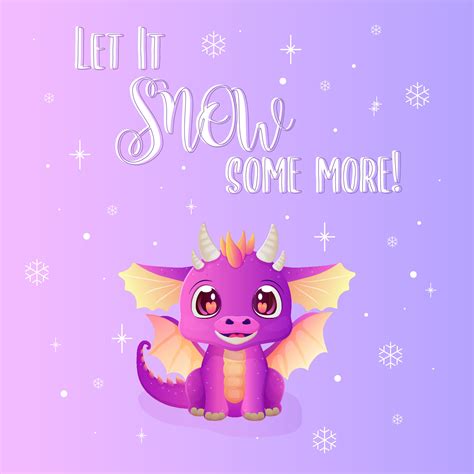 a happy new year card with a cute dragon. Vector illustration 28629079 ...