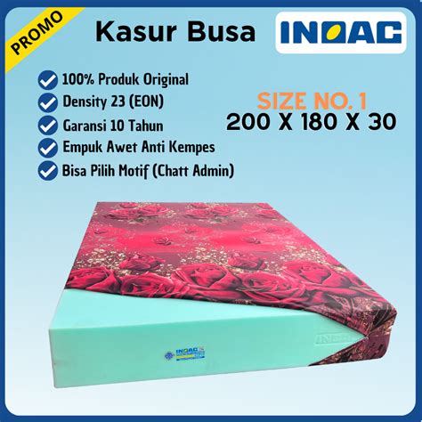 X X Kasur Busa Inoac Ukuran X X Cm Garansi Tahun