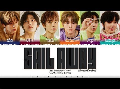 Nct Wish Sail Away Korean Version Lyrics Color Coded