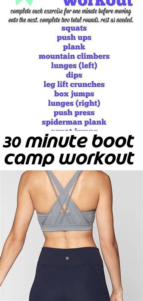 30 Minute Boot Camp Workout Boot Camp Workout Bootcamp Workout