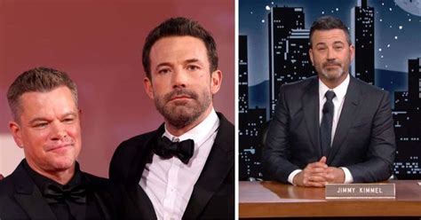 Jimmy Kimmel Shared Matt Damon and Ben Affleck Offered To Pay His Staff’s Salaries - Inquisitr