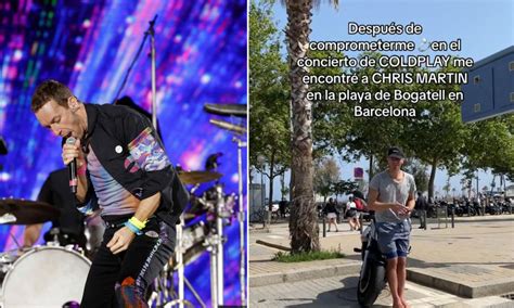 Tras Comprometerse En Concierto De Coldplay Se Encontr A Chris Martin