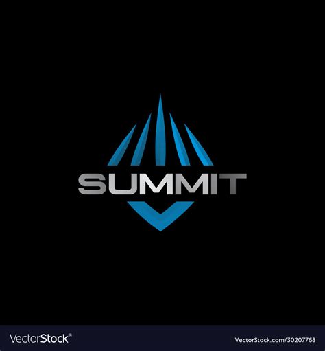 Summit logo icon design template Royalty Free Vector Image