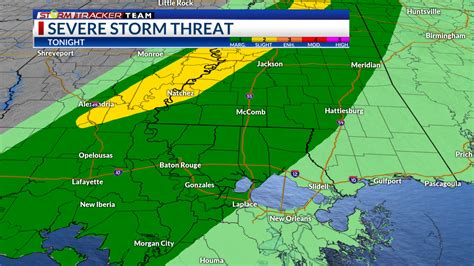 Brproud Weather Alert Severe Weather Risk Late Wednesday And