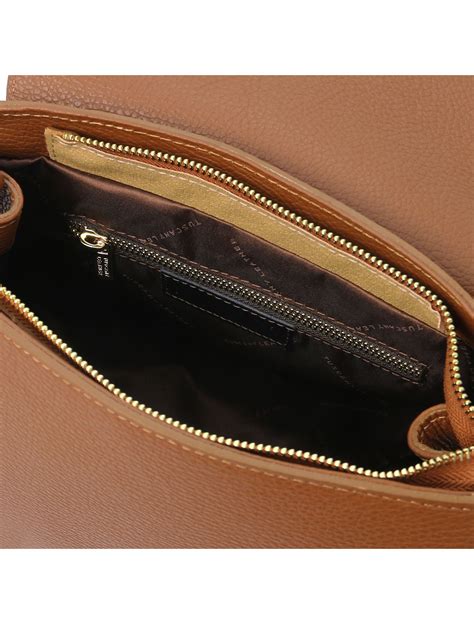 Geanta Dama Piele Naturala Coniac Tuscany Leather Tl Bag