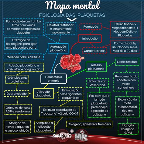 Fisiologia Das Plaquetas Mapa Mental FISIOLOGIA DAS PLAQUETAS