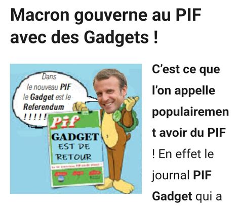 Emmanuel Macron Interview Dans Le Magazine Pif