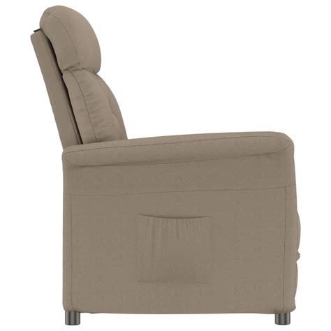 Men Fauteuil Inclinable Taupe Similicuir Daim Cdiscount Maison