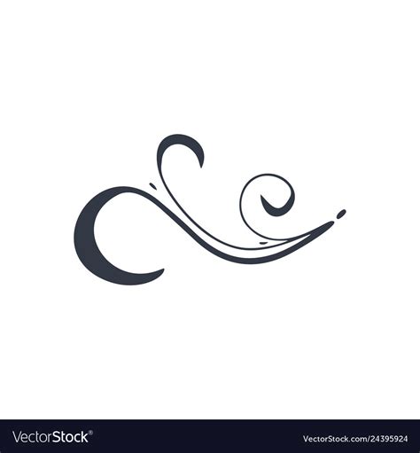 Antique decorative element scroll page Royalty Free Vector