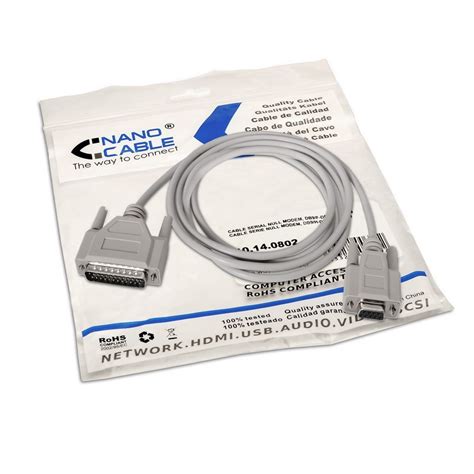 Cable Serie Null Modem Db H Db M M Nanocable