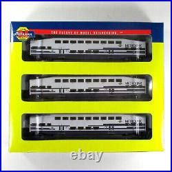 N Scale BOMBARDIER METROLINK Bi-Level Passenger Car 3-Pack Set ...