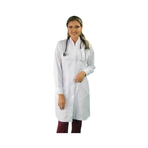 Jaleco Feminino Gabardine Manga Longa Gola Xale Namast Dental Access