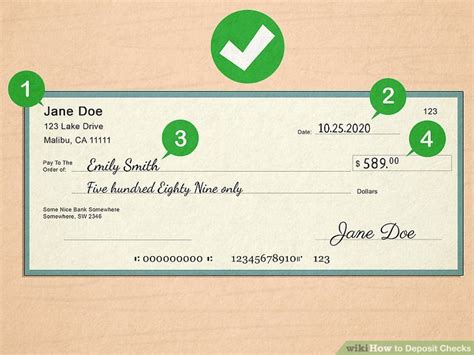 6 Ways To Deposit Checks Wikihow