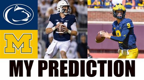 Penn State Nittany Lions Vs Michigan Wolverines 2022 College Football Prediction Youtube