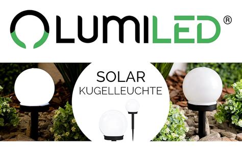 Lumiled St Ck Solar Gartenleuchte Solarlampe Solarkugeln F R Garten