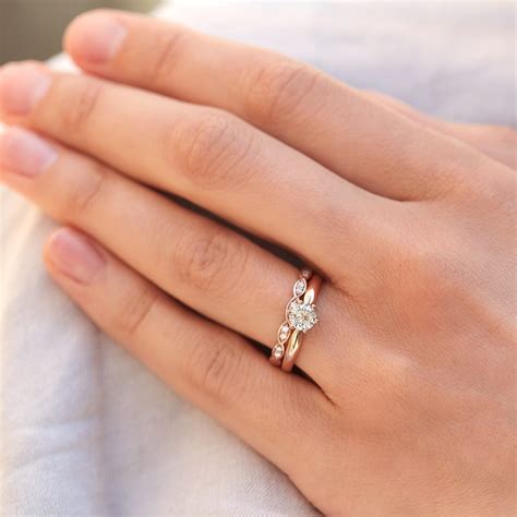 Elegant Wedding And Engagement Rings In Rose Gold Klenota