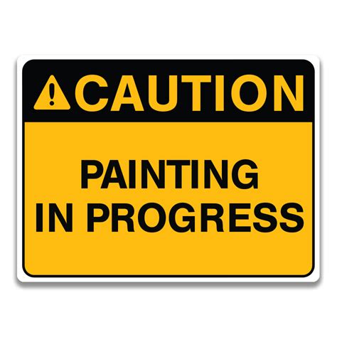 painting  progress sign safety sign  label
