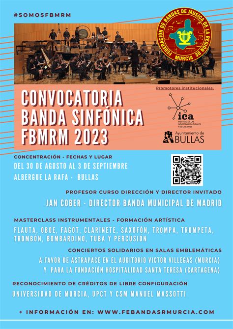 Convocatoria Banda Sinf Nica De La Fbmrm Federaci N De Bandas De