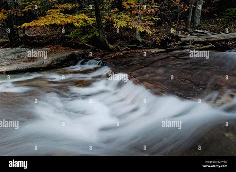 Cascade On The Pemigewasset River Near The Basin In Franconia Notch