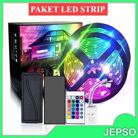 Jual Paket Led Lampu Strip Set Rgb Meter Meter Anti Air