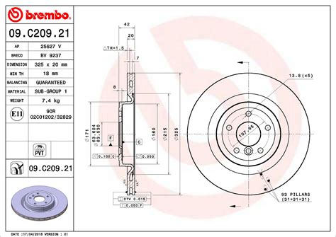 Jaguar Disc Brake Pad And Rotor Kit Rear Mm Low Met T N