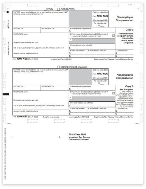 1099nec Forms Pressure Seal Copy B 2 11